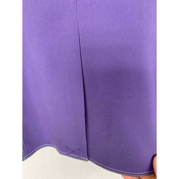 Travis Ayers Purple Two-Piece Pantsuit Size 12/14  RM10201 NWT Lined Blazer - Picture 9 of 16